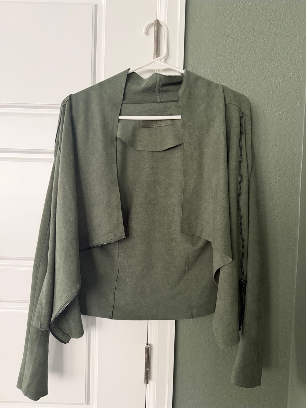 BlankNYC - small green suede women’s jacket